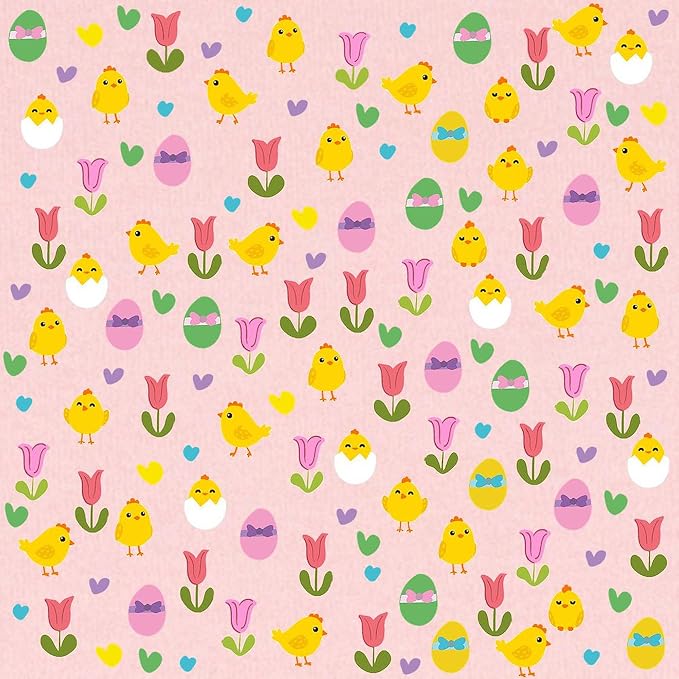 CafePress Easter Chick and Tulips Pattern Baby Blanket, Super Soft Newborn Swaddle
