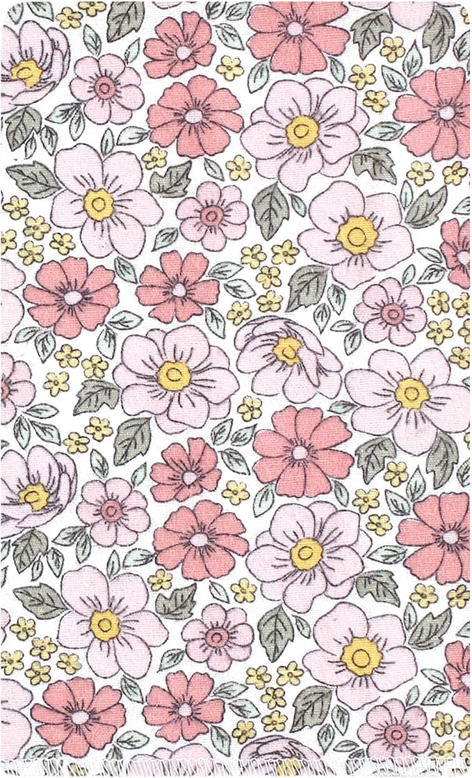 Luvable Friends Hudson Baby Flannel Burp Cloths 10pk, Pink Yellow Floral