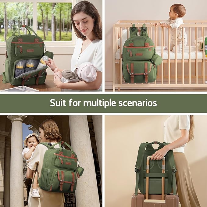 Maelstrom Diaper Backpack, 30L Army Green