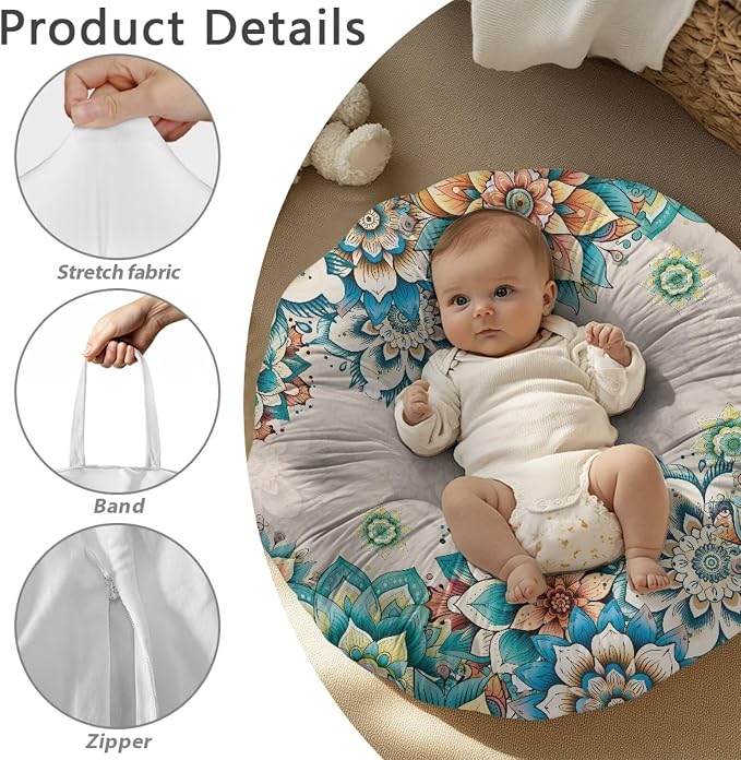 Ethnic Dragonfly Nursing Pillow Cover Soft Breathable Feeding Pillow Slipcover for Breastfeeding Moms Fits Standard Infant Nursing Pillow for Boys and Girls Pillow Not Included