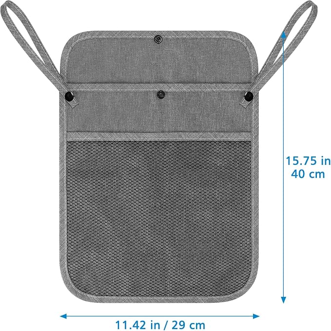 Accmor Universal Stroller Organizer, Mesh Bag Fits for Uppababy, Nuna, Britax, Doona Strollers, Non-Slip Adjustable Stroller Mesh Cargo Net Storage Caddy Accessories