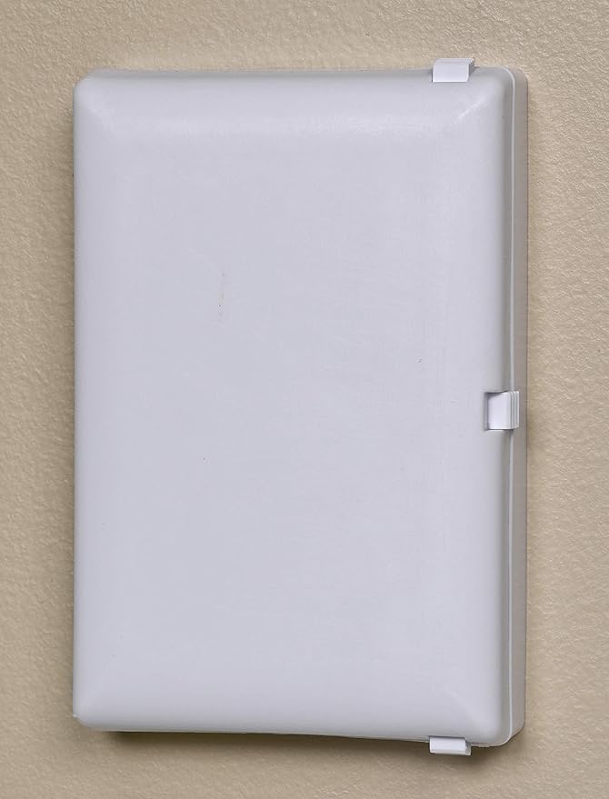 Baby Toddler Pet Wall Outlet Cover for Modern Decora Leviton Legrand Wide Style, Electrical Safety Guard for Home and Business, Made in USA (White, 2 Count)