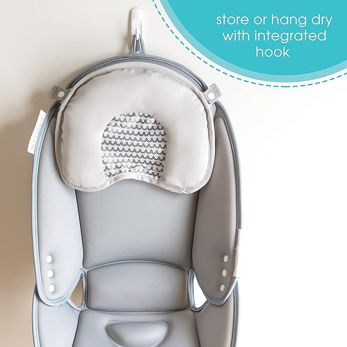 Summer Infant Snug Support in-Sink Bather ??Bathe Newborns up to 6 Months with Confidence Right in The Sink - Compression-Molded Foam Baby Bath Sink Cushion is Adjustable and Includes Anti-Slip Grips