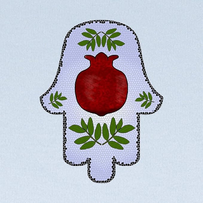 CafePress Hamsa Pomegranate Blue Baby Blanket, Super Soft Newborn Swaddle