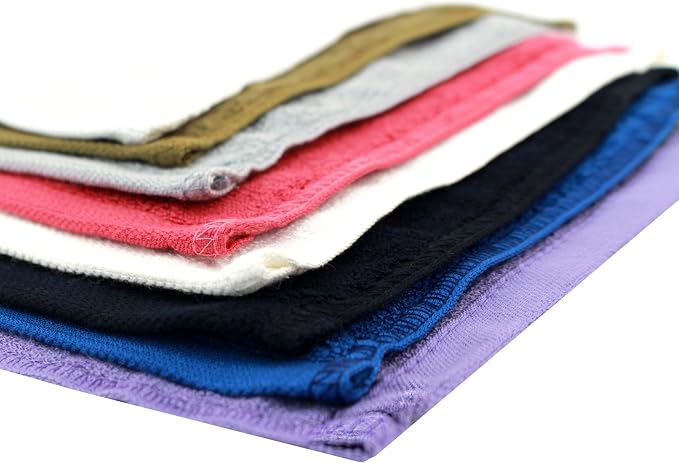 BambooMN Silky Soft Washcloth Burp Cloth Mouth Wipes - Bamboo Rayon Cotton Strength Blend - 8 Pack