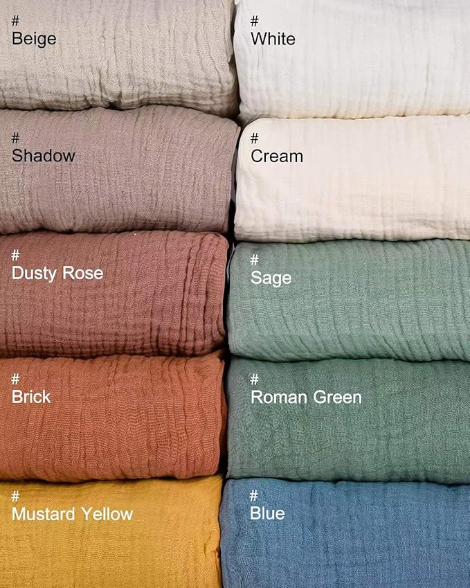Crib Sheets for Boys Girl & Muslin Swaddle Blanket Set