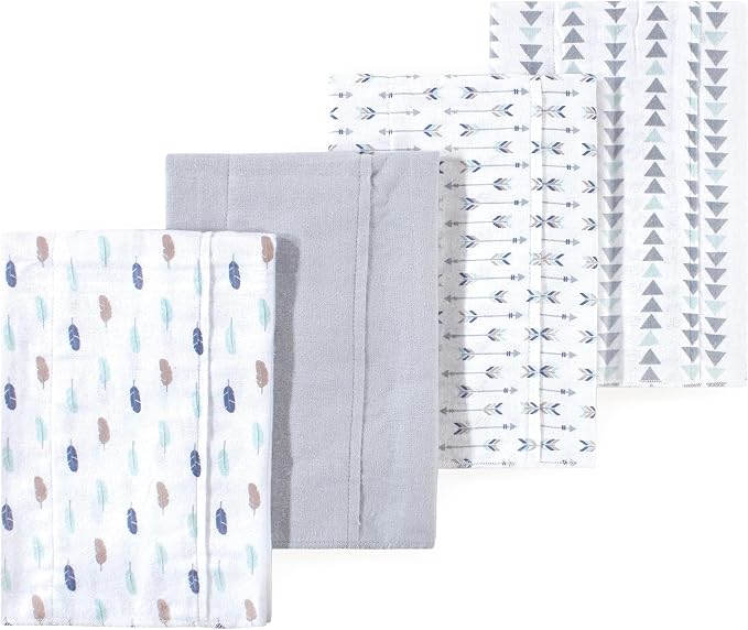 Little Treasure Luvable Friends Flannel Burp Cloths 4pk