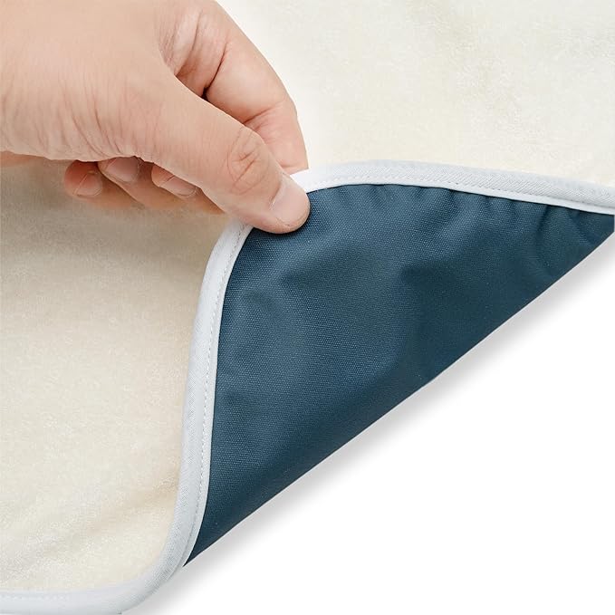 Nora?™s Nursery Portable Baby Diaper Changing Pad - Waterproof Foldable Changing Mat for On-the-Go Diaper Changes - Travel Friendly, Easy Clean, Soft & Durable for Infants and Toddlers - Sea