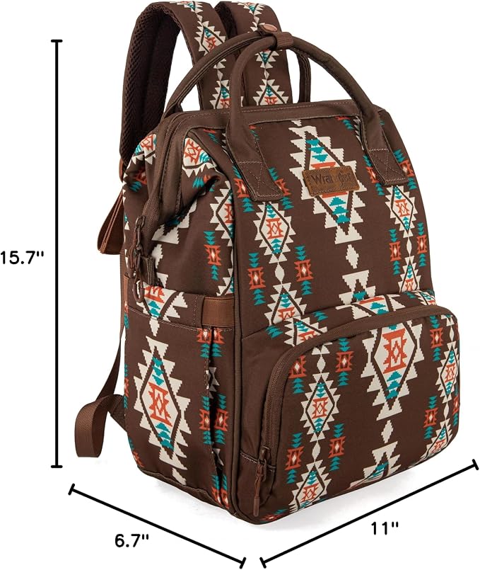 Wrangler Callie Diaper Bag Backpack with Stroller Straps Multifunction Baby Travel Bag WG2204-9110CF