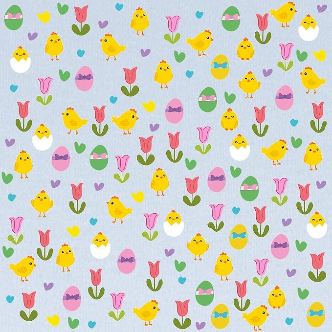 CafePress Easter Chick and Tulips Pattern Baby Blanket, Super Soft Newborn Swaddle