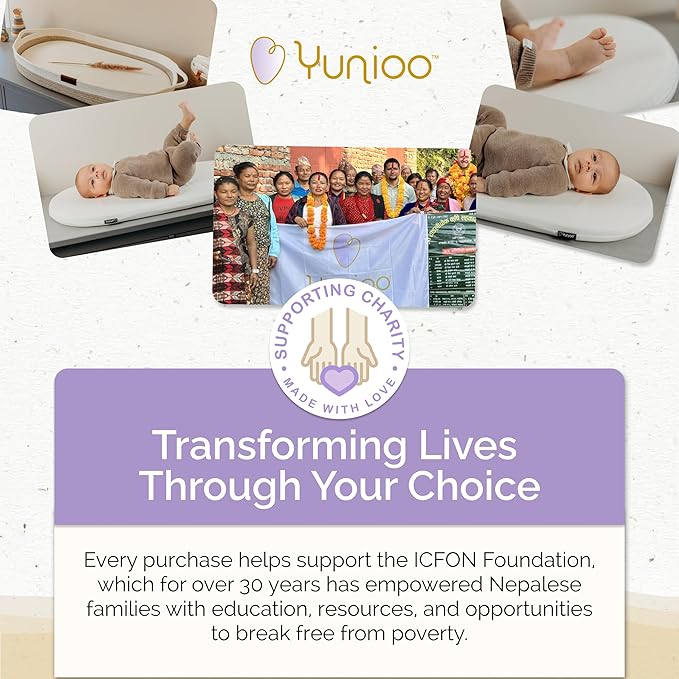 Yunioo Foldable Baby Changing Pad 31??x 16??- Waterproof & Ultra Soft Mattress for Diaper Changing Station - Portable Table Topper & Moses Basket Replacement - Easy to Clean