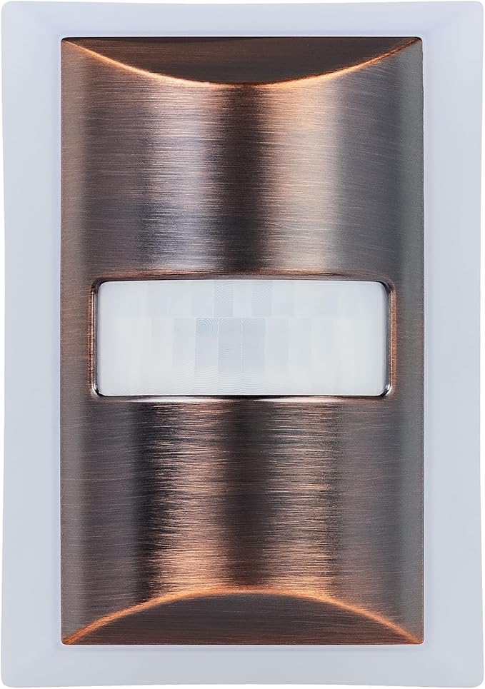 Enbrighten SleepLite LED Night Light Motion Sensor Nightlight Dusk to Dawn Amber Lights Ambient Lighting Room Decor for Bedroom Baby Nursery Bathroom Oil Rubbed Bronze 2 Pack