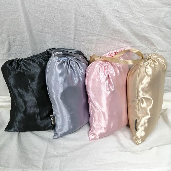 Baby Soft Silk Blanket - 100% Mulberry Silk On One Layer with Minky Plush Dot Blanket Backing - Reversible Double Layer, Gift for Girls/Boys Best for Summer (28 x 40 inch, Dark Grey)