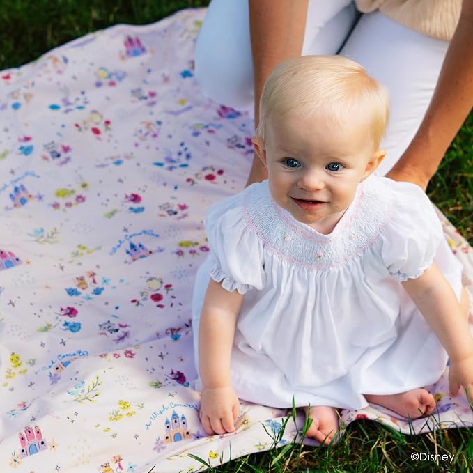 Milk Snob Disney Infant Boy/Girl Swaddle Blanket, Soft Receiving, Security and Play, Perfect for Summer, Toddler Infant Newborn Bedding, Baby Shower, Baby Registry Gift (A Wish Come True)