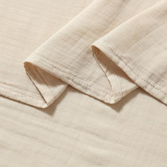 POMISO Muslin Swaddle Blankets for Boys & Girls, Newborn Receiving Blankets, 4 Pack Soft Breathable Baby Swaddles, Large 47x47 Inches, Forest Animals