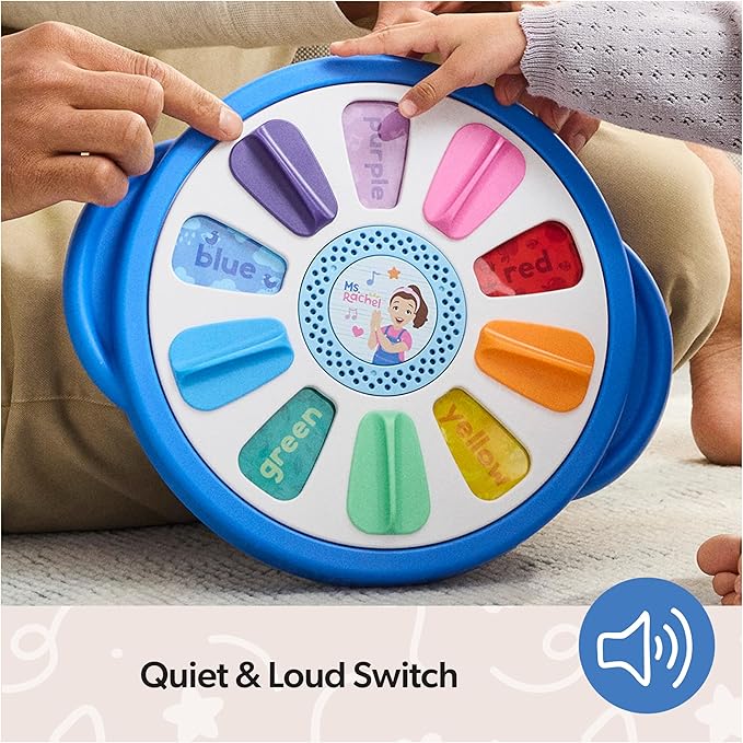 Ms. Rachel Official Spin Along Learning Wheel with 3 Learning Play Modes, Educational Toys & Toddler Toys for Girls & Boys Ages 1-3+