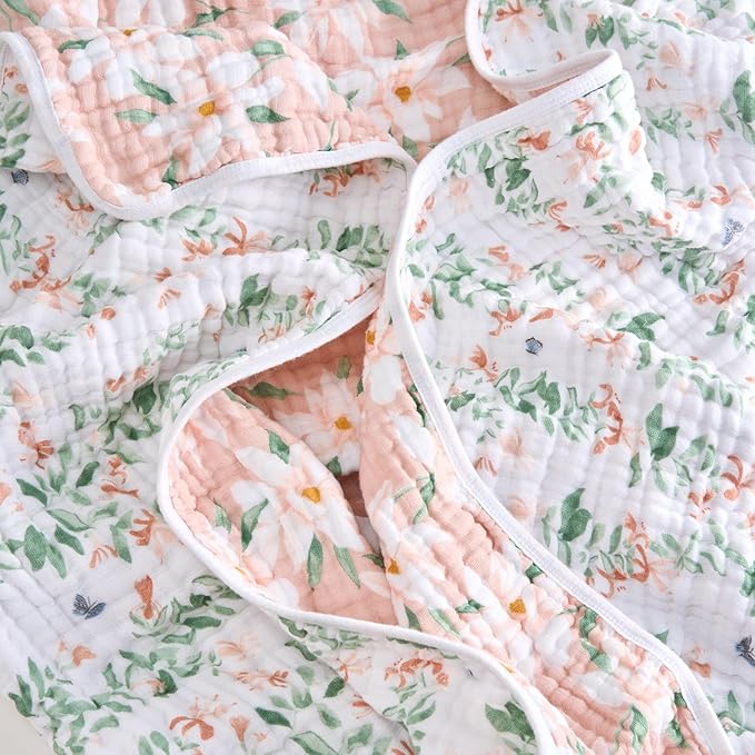 aden + anais Essentials Dream Blanket, Muslin Baby Blankets for Girls & Boys, Lightweight Newborn Nursery & Crib Blanket, Unisex Toddler & Infant Bedding, Shower & Registry Gift, Butterfly Garden