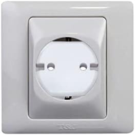 Heyiarbeit 30pcs Outlet Covers Child Proof Plug Cover Electrical Protector Safety Caps for Home Office Electrical Outlets Child Safety Socket Cover 2 Holes White