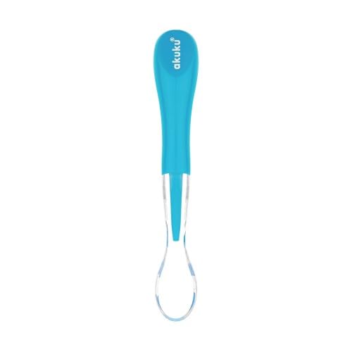 baby silicone teaspoon blue