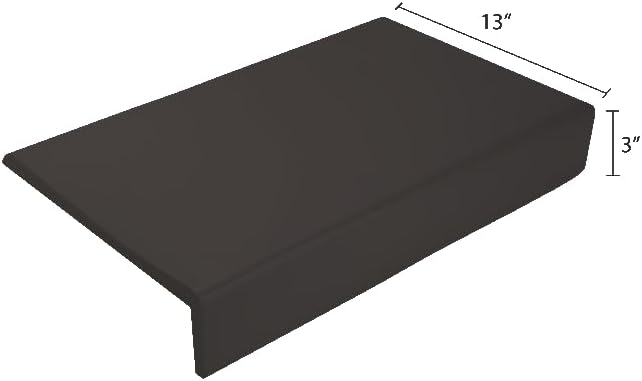 Kidkusion Soft Seat Edge Cushion | Made in USA | 48" | Black | Fireplace Safety Cushion | Hearth Pad