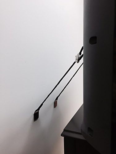 TV & Furniture Anti-Tip Safety Straps | Premium Metal Parts | Mounting Hardware Included | Baby-Proof and Earthquake-Proof from Tipping