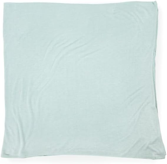 Little Unicorn Large Stretch Knit Swaddle Blanket 2 Pack| Super Soft with Optimal Stretch for swaddling | Giftable Set (Frost Green)