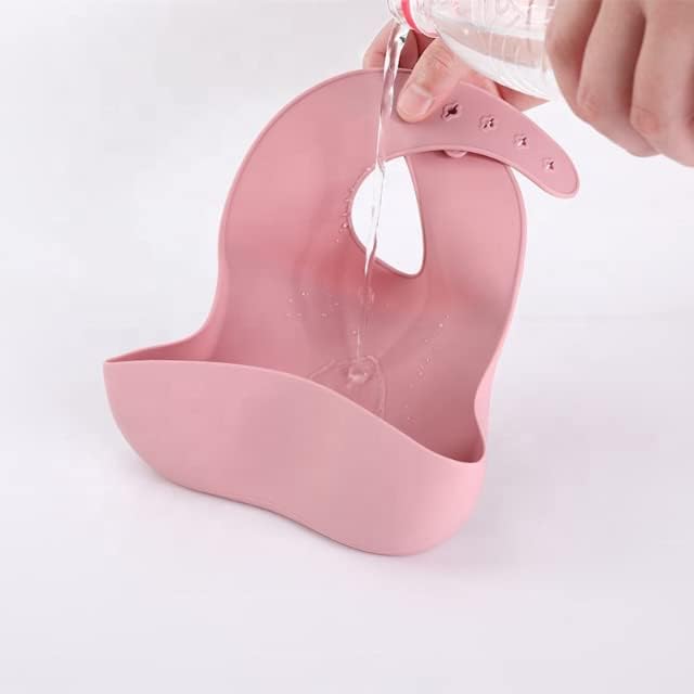 Aiden's Corner Baby Boys Girls Silicone Waterproof Catcher Bibs for Infants Toddlers BPA Free Unisex Soft Adjustable Fit