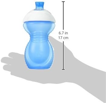 Munchkin® Click Lock??Bite Proof Sippy Cup, 9 Ounce,2 Count (Pack of 1), Plastic, Blue/Green