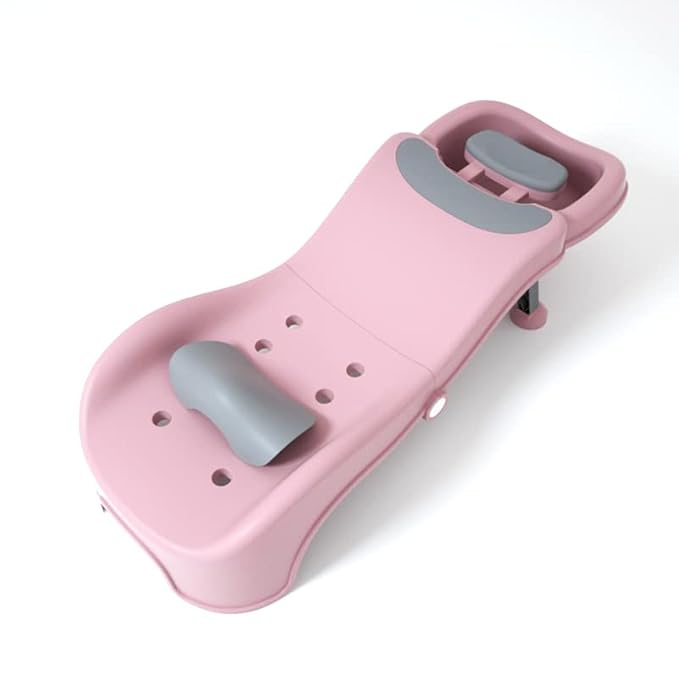 Adjustable Children Shampoo Chair for 3-10 Year Old Bathing Seat Tub Collapsible with Prevent Wet Clothes Design