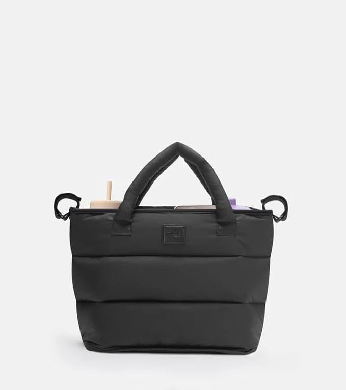 7AM Enfant Universal Stroller Organizer Bag - Easy Grab Top Handles, Stroller Caddy with Cup Holder, 3 Open Compartments, Adjustable Stroller Straps & Zippered Wallet Pocket