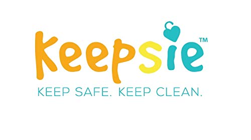 The Keepsie Pacifier Cover – Compatible with Pacifiers, Paci Clips & Plush Attachments | BPA-Free Travel Case (Blue & Clear, 2-Pack)