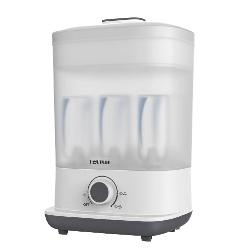 HAUTURE Bottle Sterilizer and Dryer, Esterilizador De Biberones, One-Dial Control Steam Baby Bottle Sterilizer for Baby Stuffs, Bottles & Breast Pump Accessories