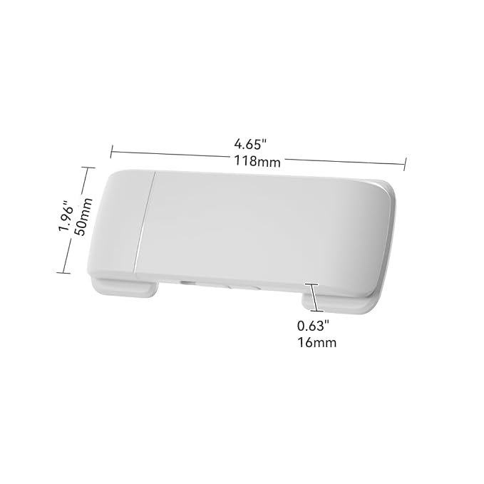 SAFELON 2 Pcs Baby Safety French Fridge Door Lock, Childproof Double Door Refrigerator Lock, Cabinet Cupboard Lock for Toddlers & Babies, Easy to Install (White)