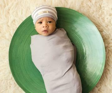L'ovedbaby Unisex Baby Organic Cotton Swaddle Blanket, GOTS Certified, 37" x 37" Super Soft & Hypoallergenic