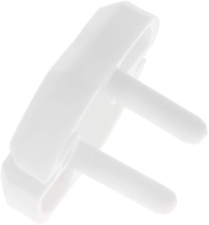 Heyiarbeit 20pcs Outlet Covers Child Proof Plug Cover Electrical Protector Safety Caps for Home Office Electrical Outlets Child Safety Socket Cover 2 Holes White