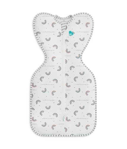 Love to Dream Swaddle UP, Baby Sleep Sack, Self-Soothing Swaddles for Newborns, Improves Sleep, Snug Fit Helps Calm Startle Reflex, New Born Essentials for Baby,1.0 TOG, Medium 13-19lbs, Rainbow Dream