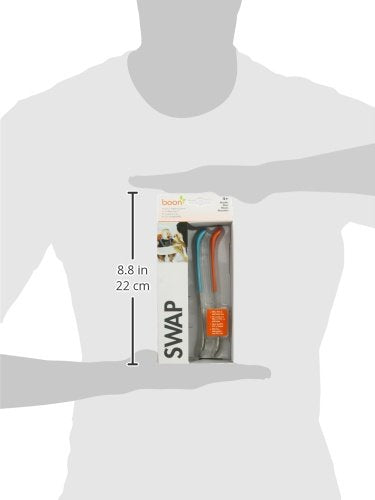 Boon Swap 2-in-1 Baby Spoon, Blue/Orange