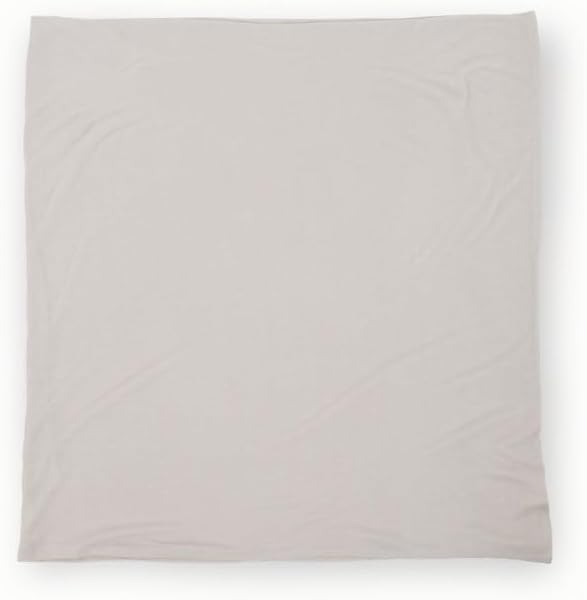 Little Unicorn Large Stretch Knit Swaddle Blanket 2 Pack| Super Soft with Optimal Stretch for swaddling | Giftable Set (Grey Cross)