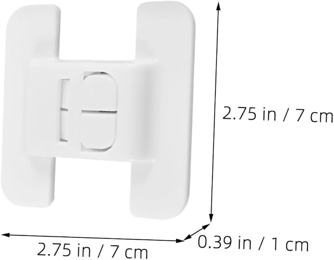 10 Pack Child Safety Cabinet Locks Baby Proof Drawer Locks for Kitchen Fridge Cupboard Child Locks Anti-Clip Hand Lock Buckle 2.75X2.75X0.39 Inch for Home Childproofing