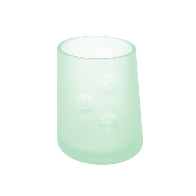 Olababy Feeding Spoon + Olababy First Cup (Mint, 2 oz)