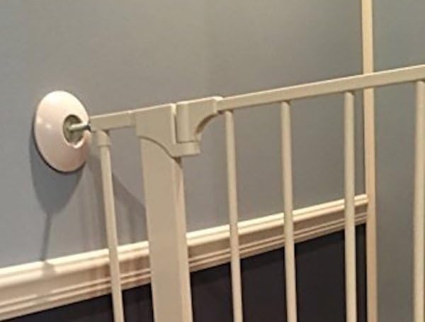 Wall Saver Baby Gate Wall Protector Protects Walls from Child Gate Damage - Makes Safety Gates More Secure - for Walk Thru Pressure Mounted Gates - Childproofing, Pet Proofing - 2 Full Size