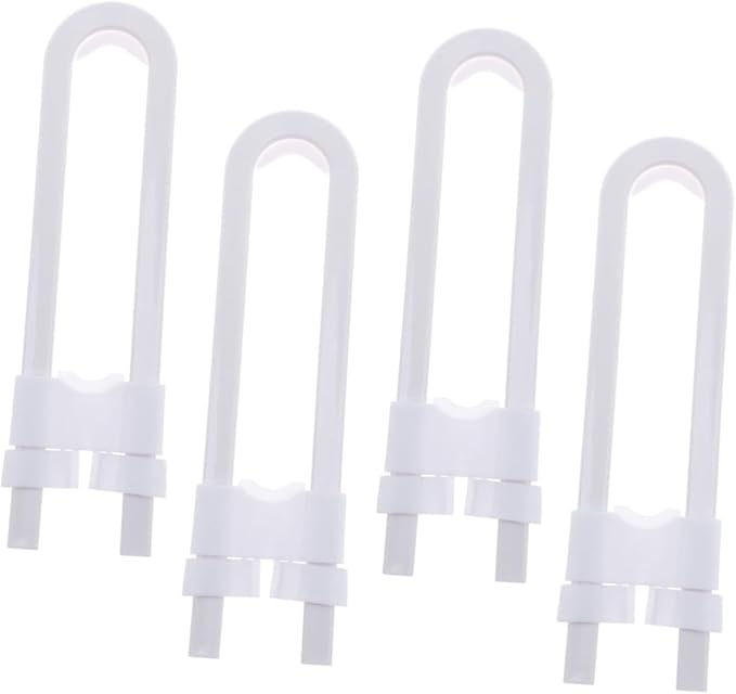 Kisangel U-Shaped Baby Safety Cabinet Lock 4 Pack Childproof Sliding Door Lock for Kitchen and Closet Sturdy and Easy to Install for Child Safety