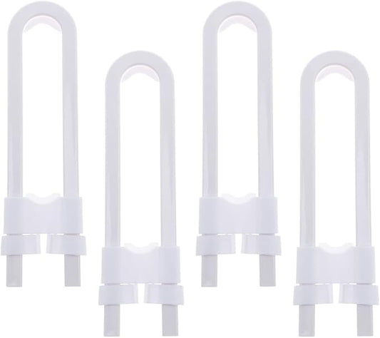 Vaguelly 4 Pack Child Safety Cabinet Latches No Drilling U-shaped Locks for Kitchen Closet Door Sliding Drawer d Handle Pink
