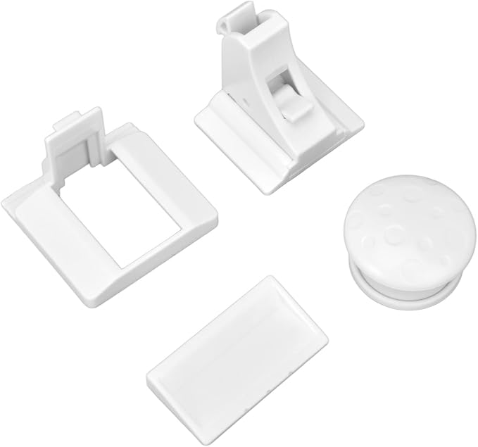 Multifunctional Magnetic Drawer Lock Babyproofing Cabinet Locks, Easy Installation, for Baby Cabinet Doors, [4] + [1] Key