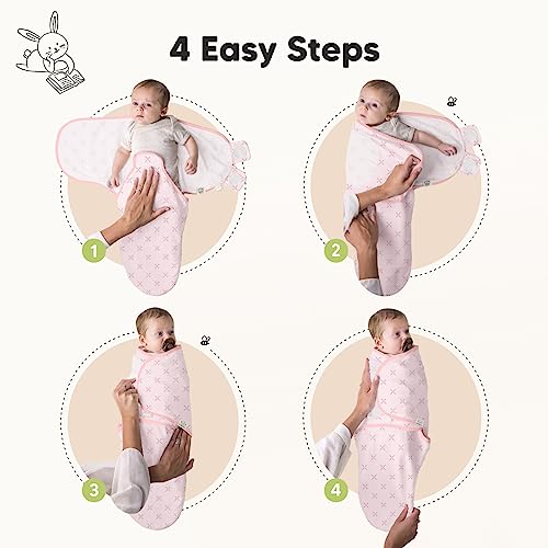 KeaBabies 5-Pack Burp Cloths for Boys, Girls and Baby Swaddle Sleep Sacks - Burping Clothes for Infant, Wearable Sleep Sack Blanket