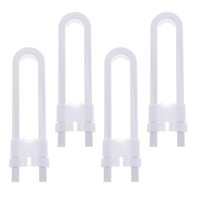 Abaodam 4-Pack Childproof Cabinet Locks Babyproof Drawer Locks for Toddler Safety for Kitchen Cupboard U-Shaped Sliding Latches Easy Installation