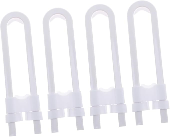 MERRYHAPY 4packs Boy Girl Safety Cabinet Latches No Drill U-shaped Lock Door Latch Lock