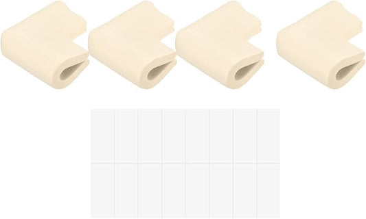 uxcell Corner Guards Edge Protectors, 24Pack U Foam Safety Bumper W Self-Adhesive Tape Furniture Corner Table Edge Guard, 2.16"x1.38"x0.31", Beige