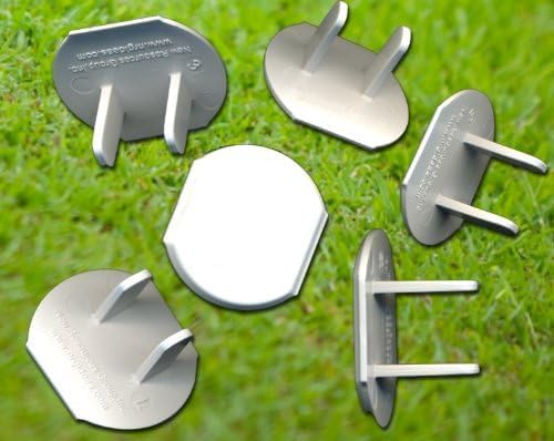 Electrical Outlet Safety Caps For Childproofing/Baby Cover Plugs and Draft Insulation Pack (24 Caps + 20 Gaskets)