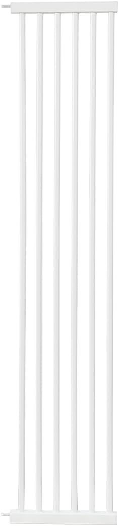 Lumizone Extra Tall Cat Gate Extension Kit 61.02" High Pressure Mounted 12.60" Extra Wide 1.37" Gap No Drilling Tall Pet Gate for Dogs (White, 61.02" H x 12.60" W, Extension)